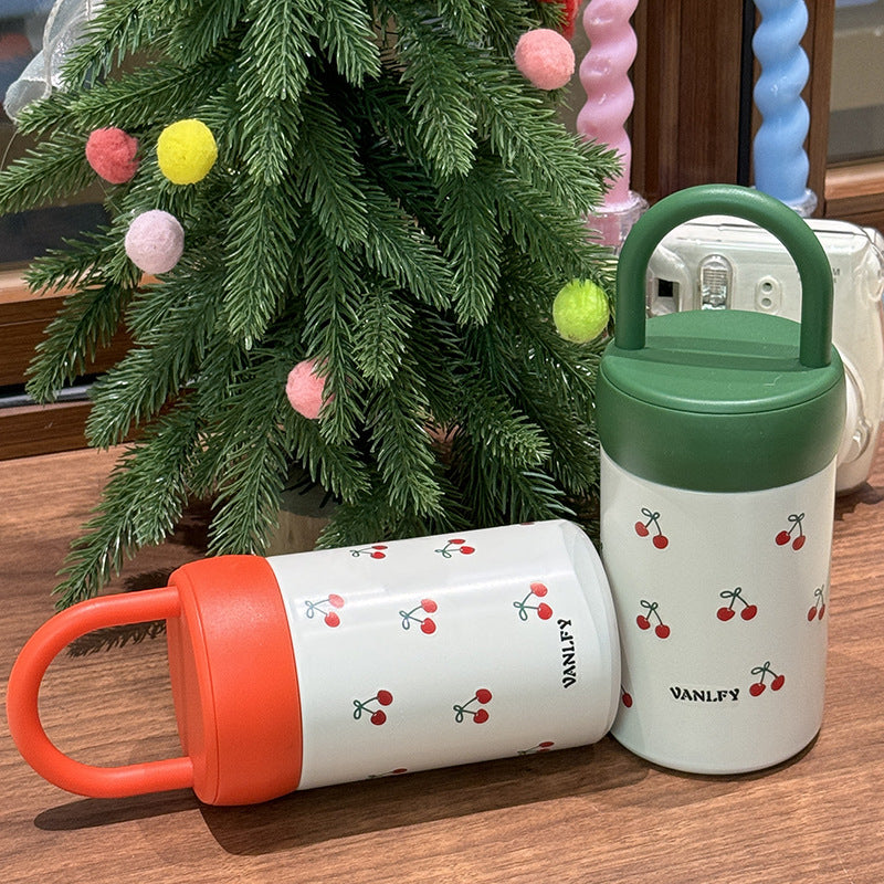 Damen Isoliertrinkbecher mit fruchtigem Kirschdesign Brehn