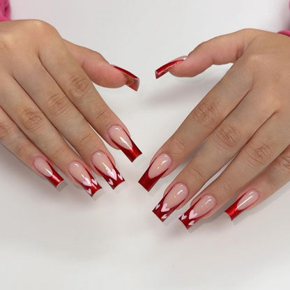 Herz-Muster Acryl Nagelkunst Extensions Brehn