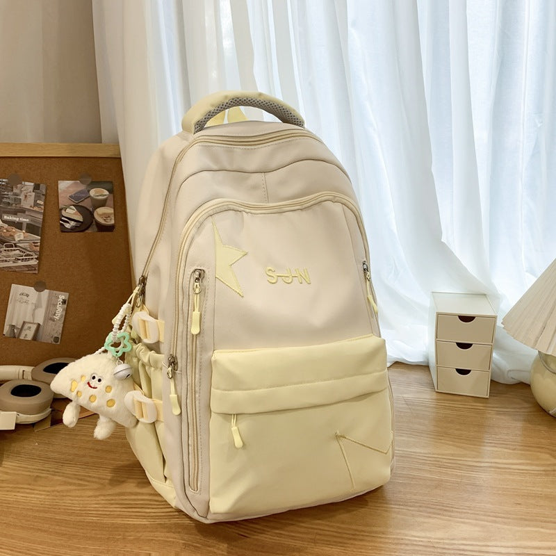Multifunktionaler leichter Schulrucksack mit Sternenverzierung