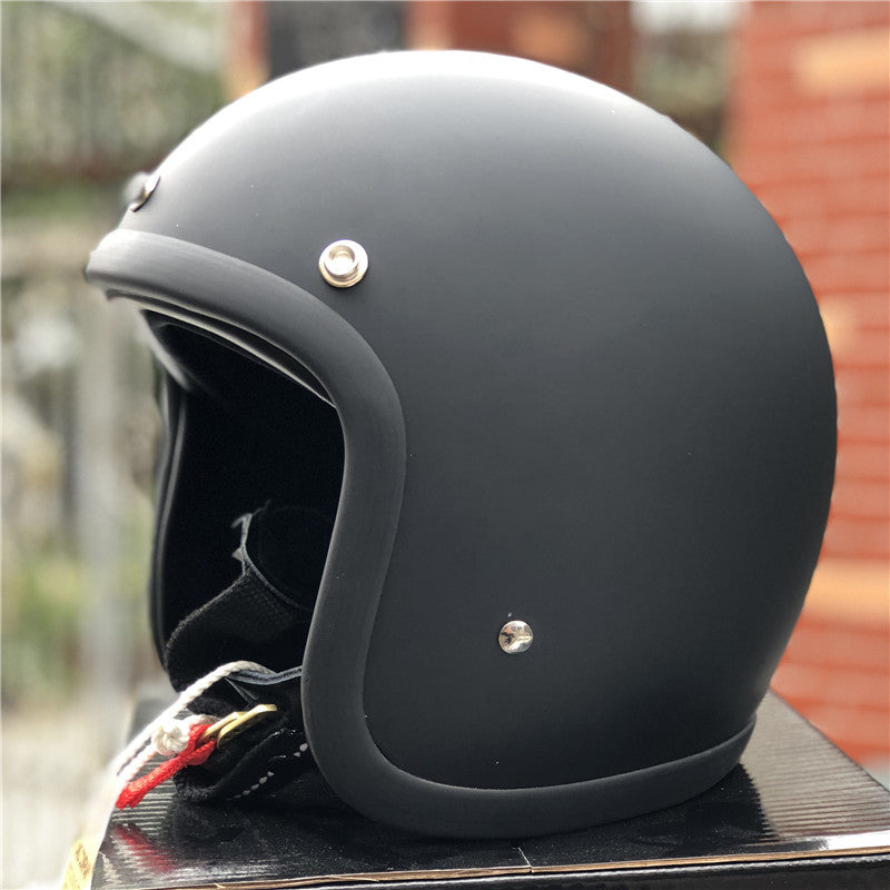 Klassischer Cruiser Motorrad Sicherheitshelm Brehn