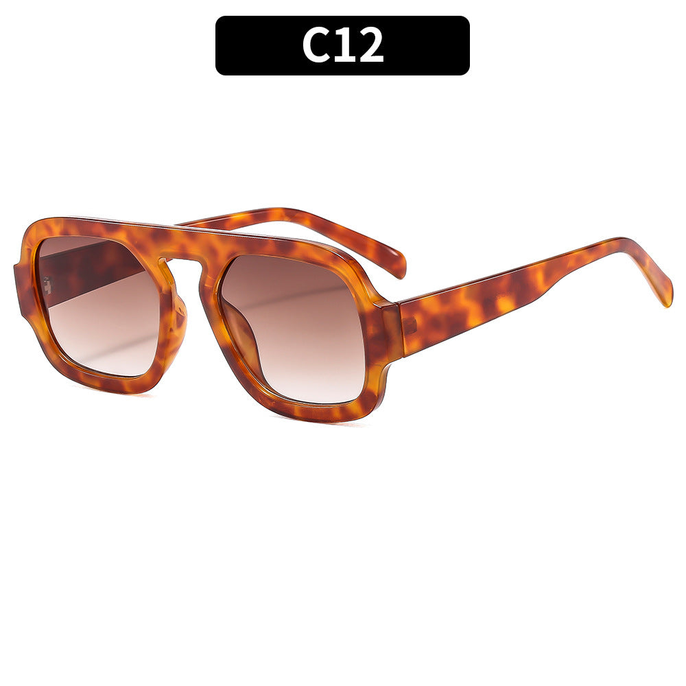 Einfache Acetat Quadrat Sonnenbrille