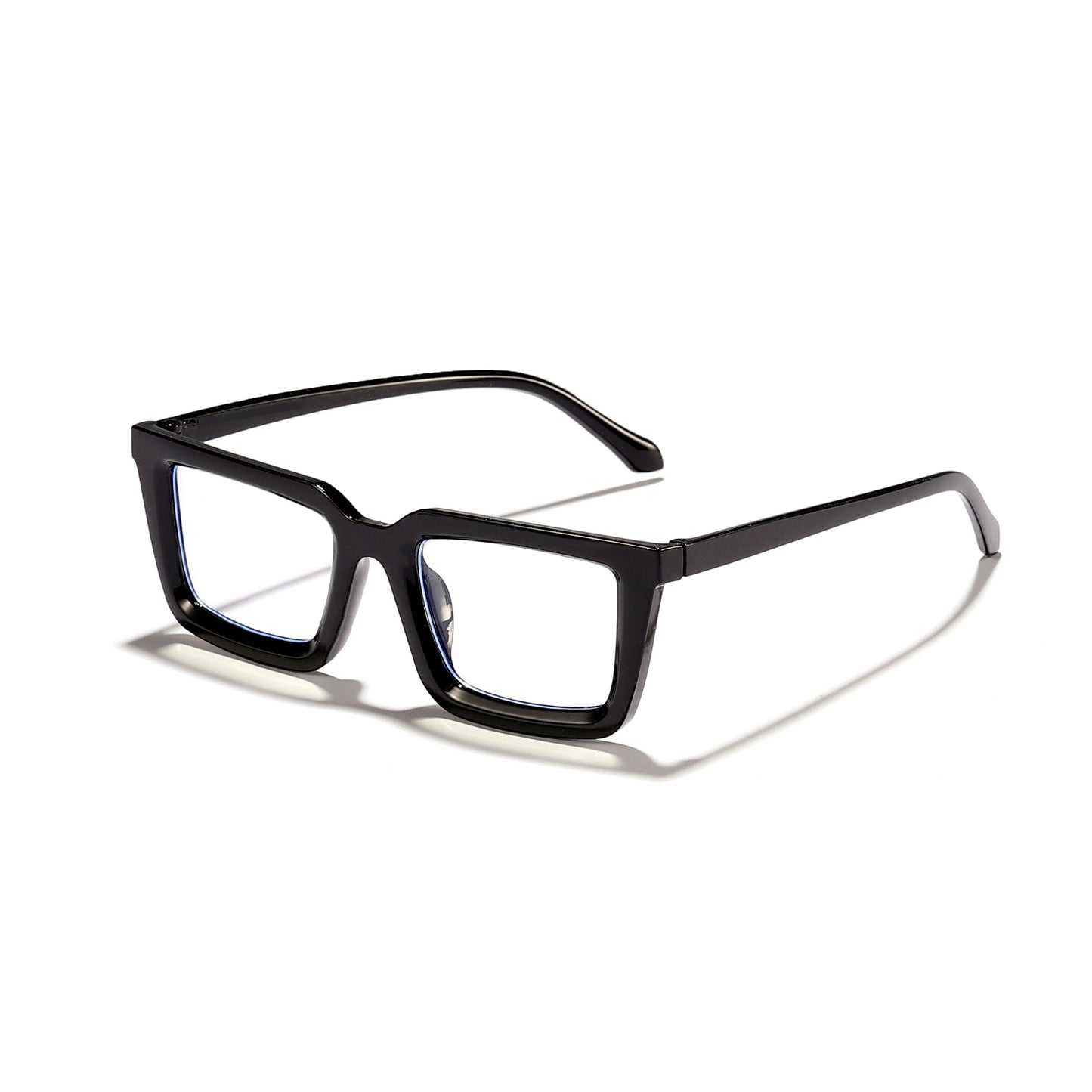 Damen moderne quadratische Sonnenbrille mit verspiegelten Gläsern Brehn