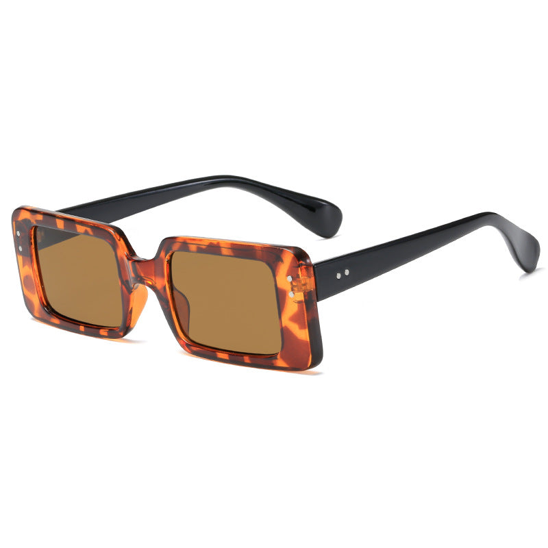 Damen modische quadratische Sonnenbrille mit modernem Design und UV-Schutz Brehn