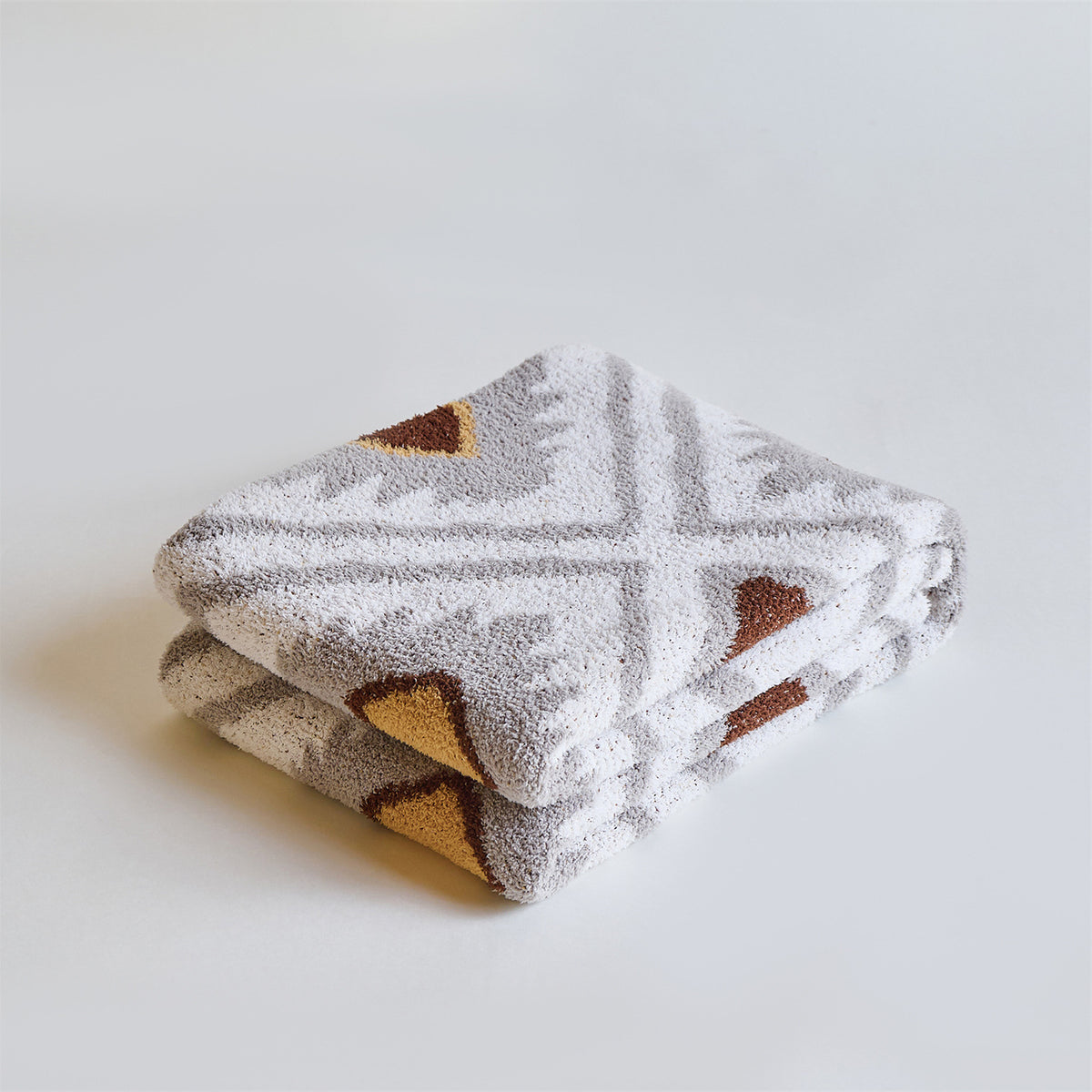 Oversized Plüsch Geometrische Sherpa Kuscheldecke
