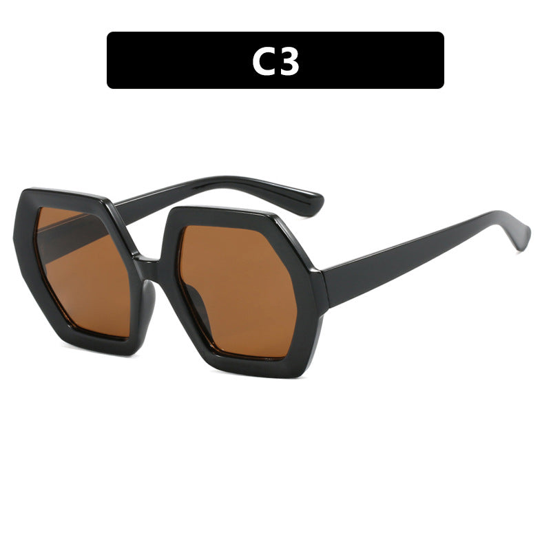 Damen innovative hexagonale Sonnenbrille Brehn