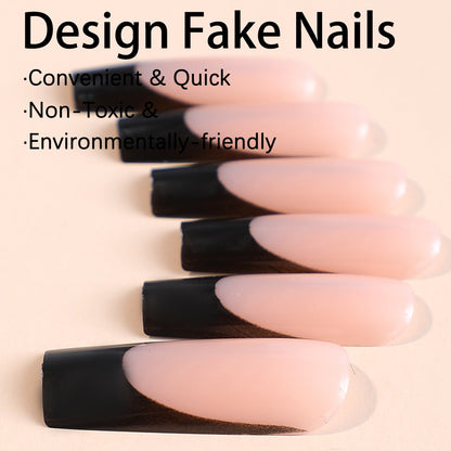 Kunstnagelset mit Eleganten Ombre-Design Brehn
