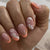 Elegantes Florales Design Nail Art Brehn