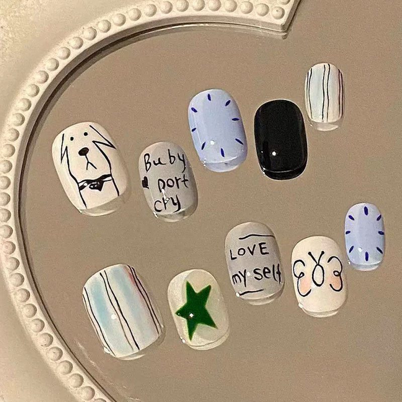 Verspieltes Künstlerisches Nagelkunst Design Set Brehn