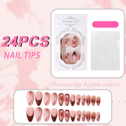 Premium Floral Design Press-On-Nagelspitzen Set Brehn