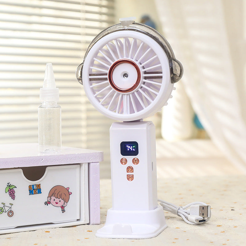 Frauen Tragbarer Wasserbesprüher Ventilator mit Digitalsteuerung Brehn