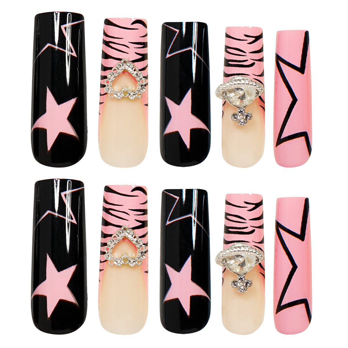 Künstlerisches Stiletto Nagelkunstset Brehn
