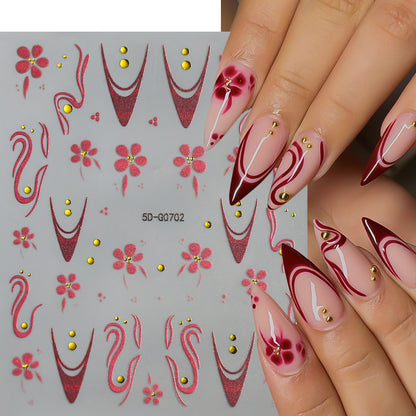 Kreatives Nagelkunst Sticker-Set