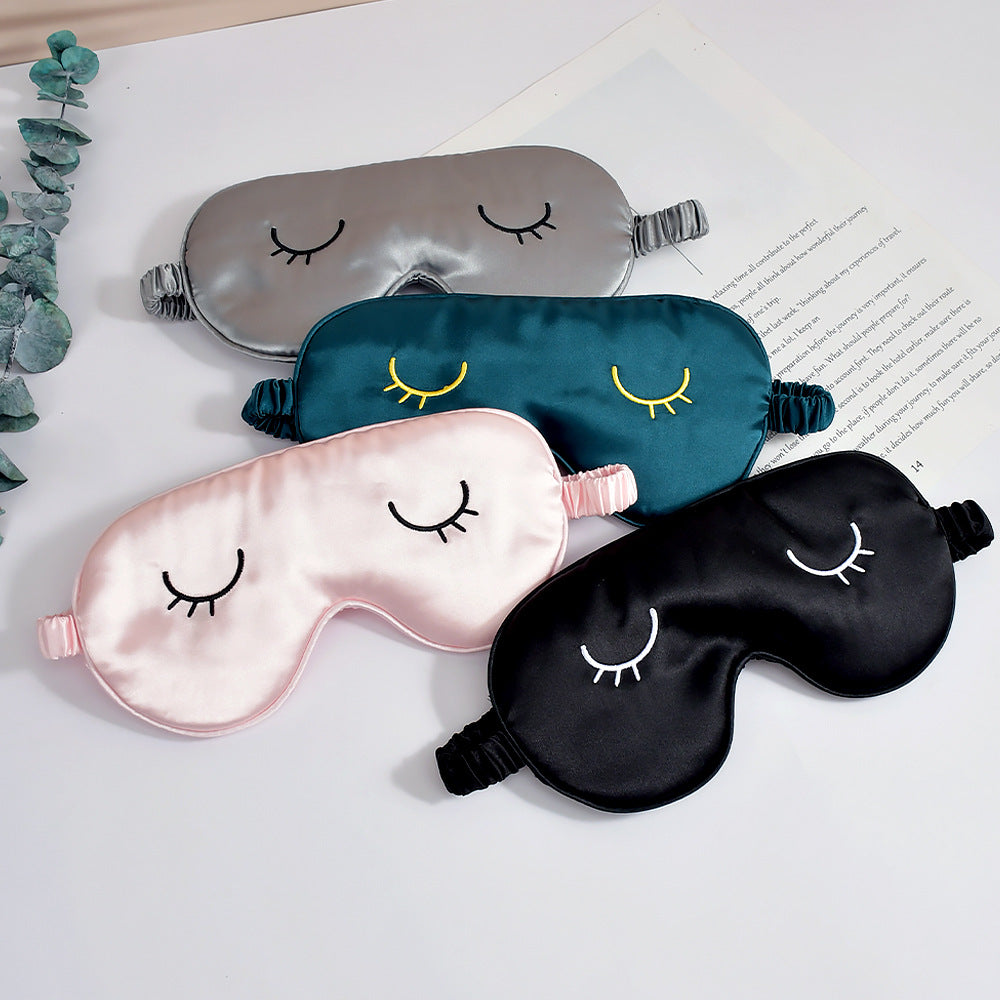 Unisex nan seidigweiche Augenmaske mit ergonomischer Kontur und verstellbarem Elastikband Brehn