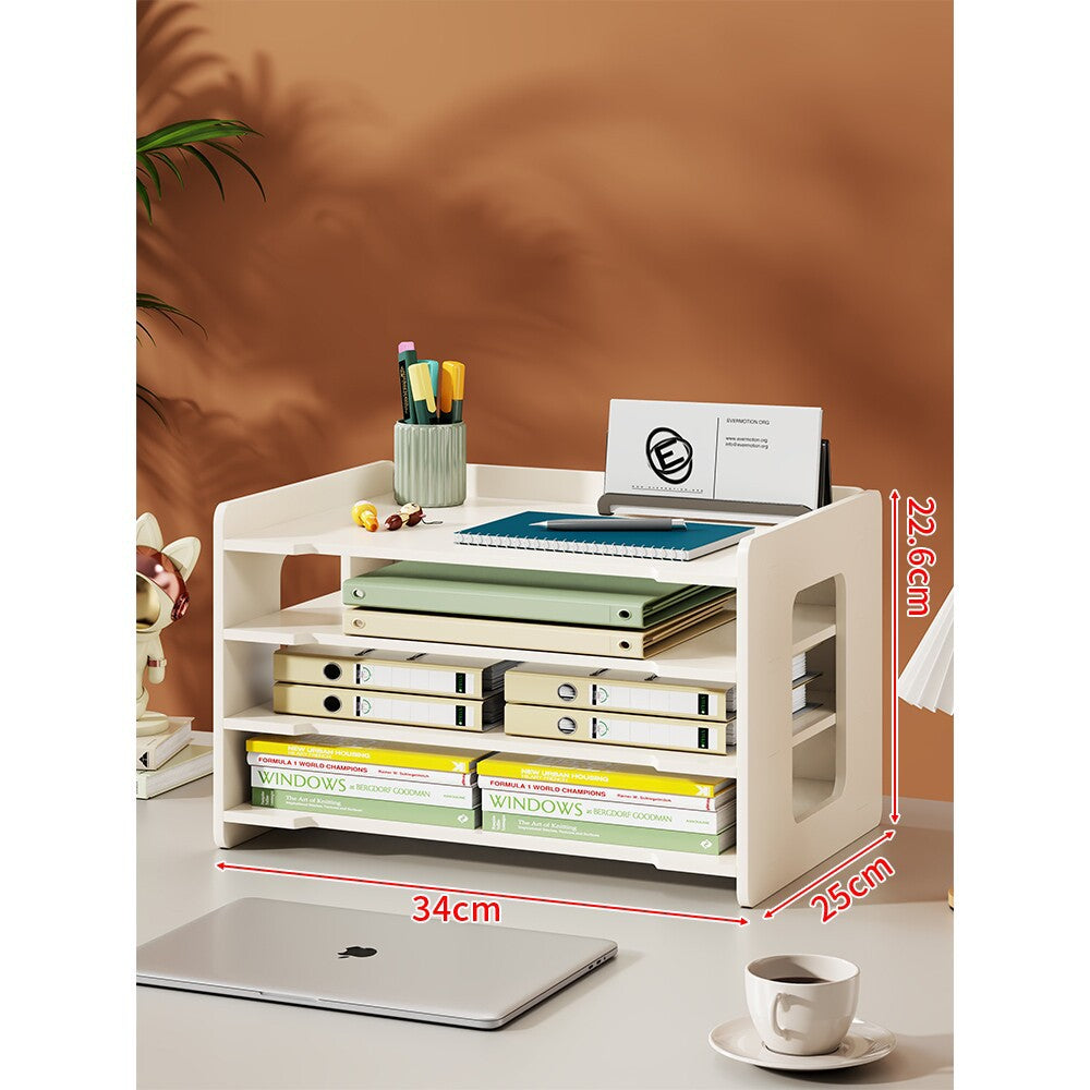 Desktop Mehrstufiges Papier- und Dokumentenorganizer-Regal mit Schlitztellern