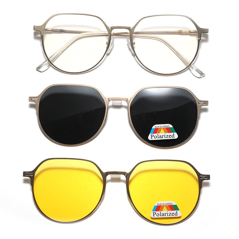 Damen modische Sonnenbrille mit unterschiedlichen Gläsern Brehn