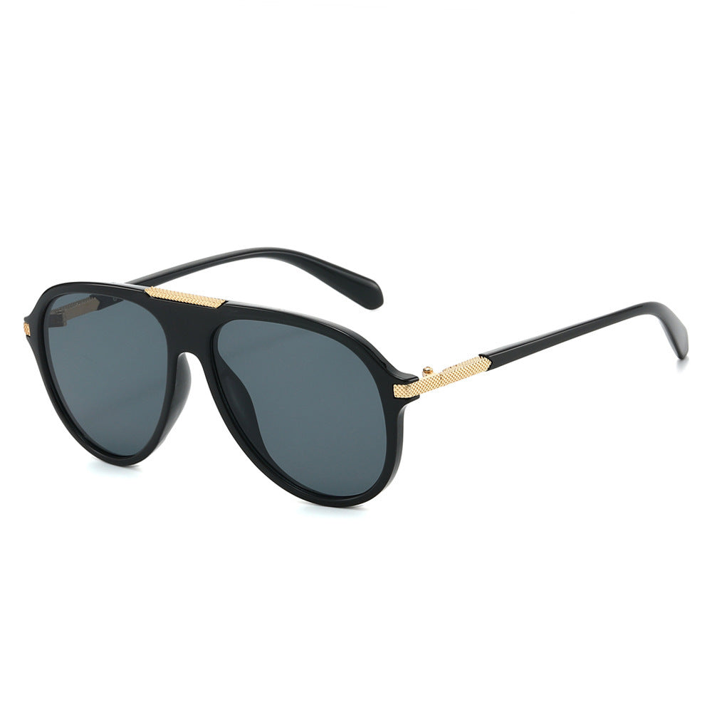 Oversized Aviator Sonnenbrille mit metallischen Akzenten Brehn