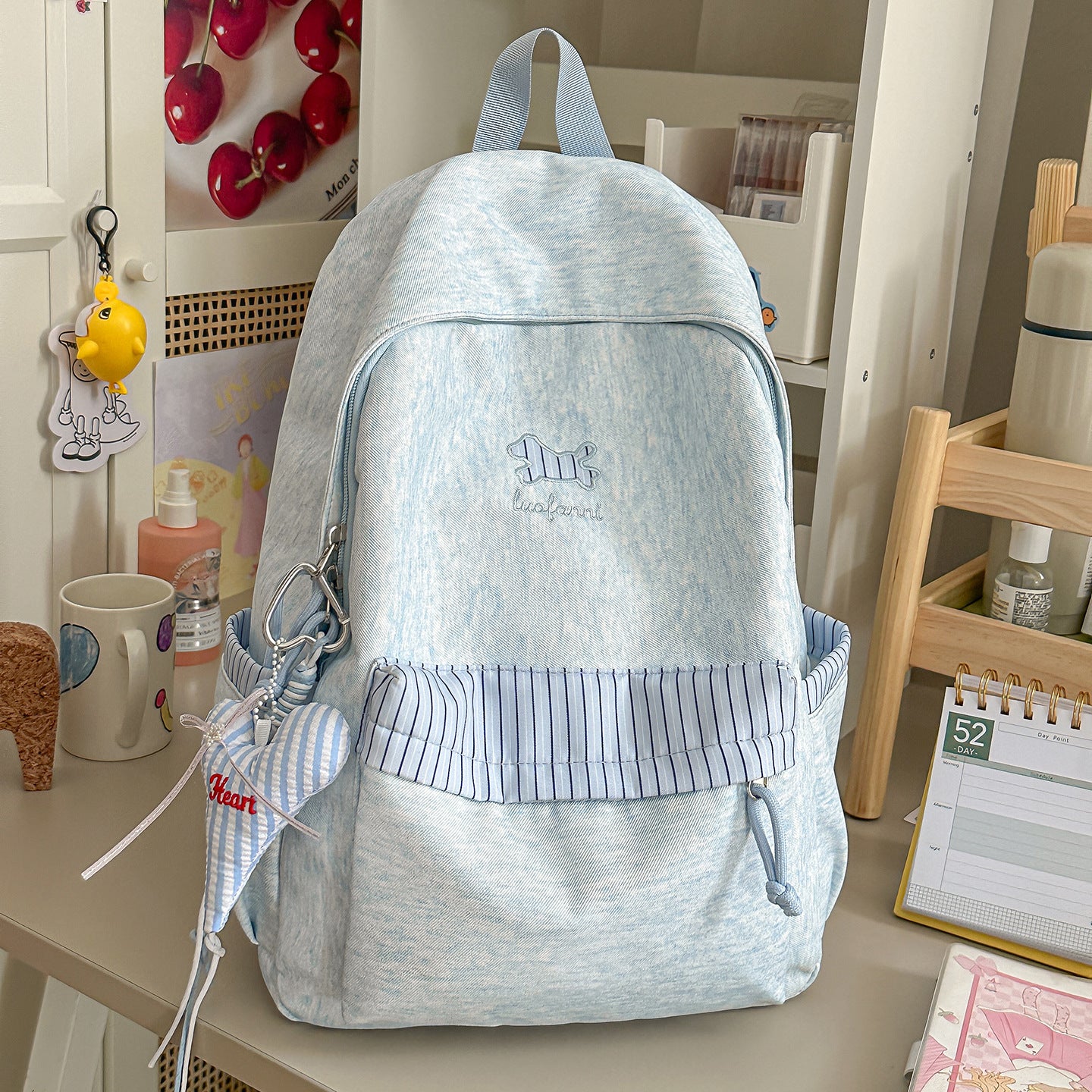 Lässiger Mehrfach-Taschen Schulrucksack