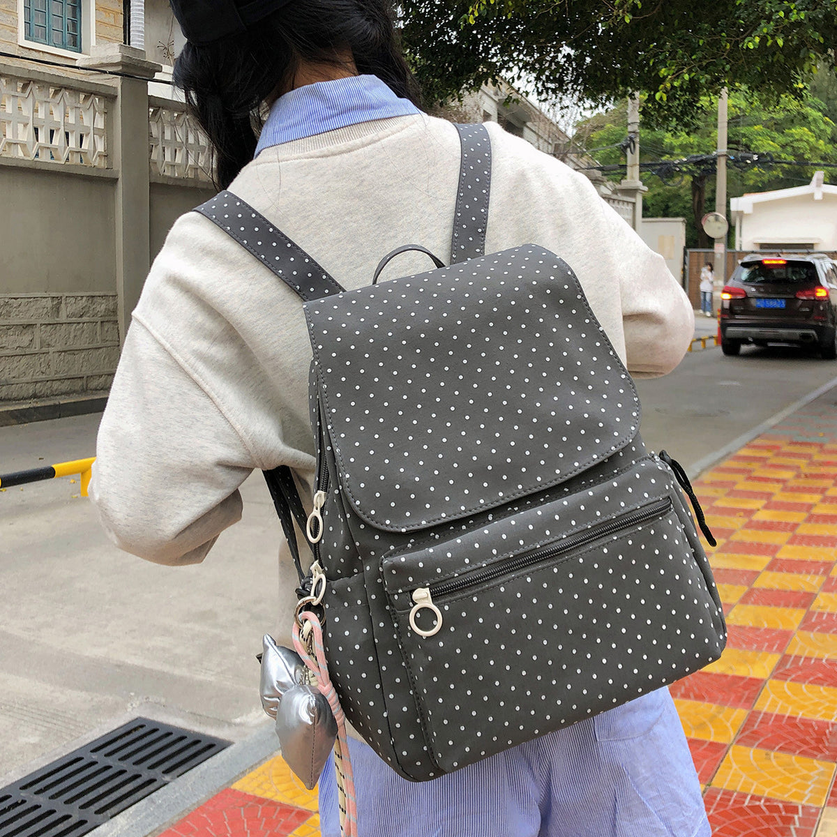 Punktemuster Rucksack