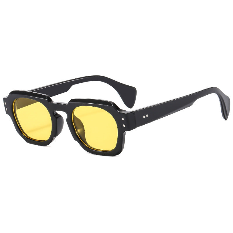 Damen Modische Sonnenbrille im einzigartigen achtkantigen Design Brehn
