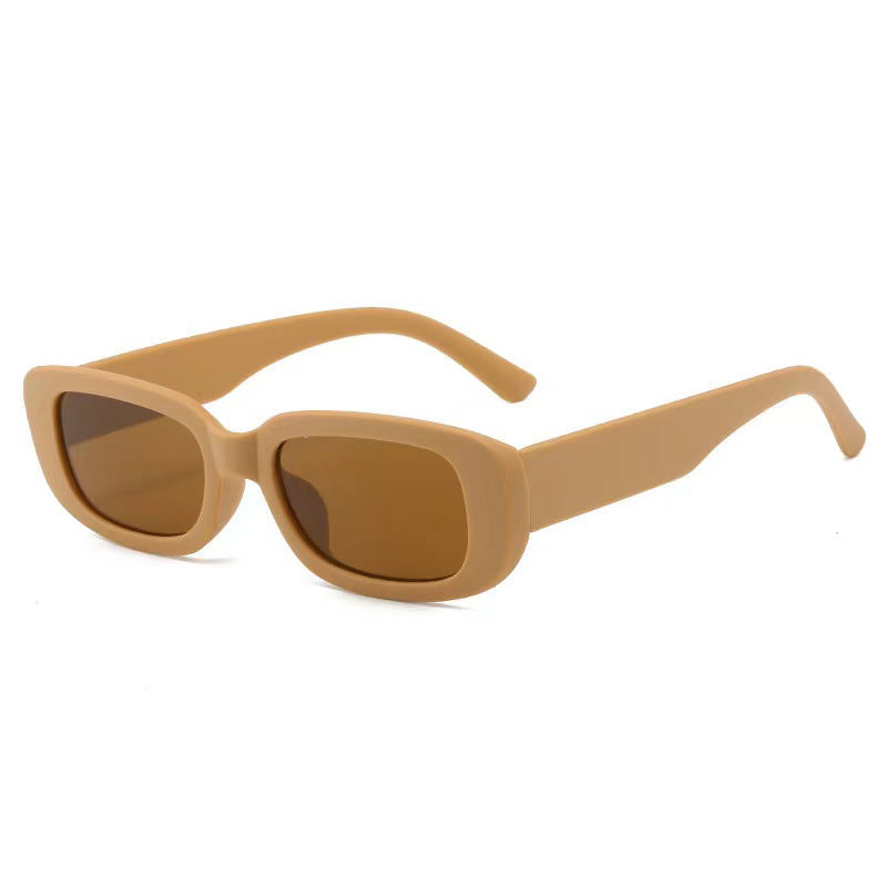 Damen Modische rechteckige Sonnenbrille mit verstellbaren Nasenstege Brehn