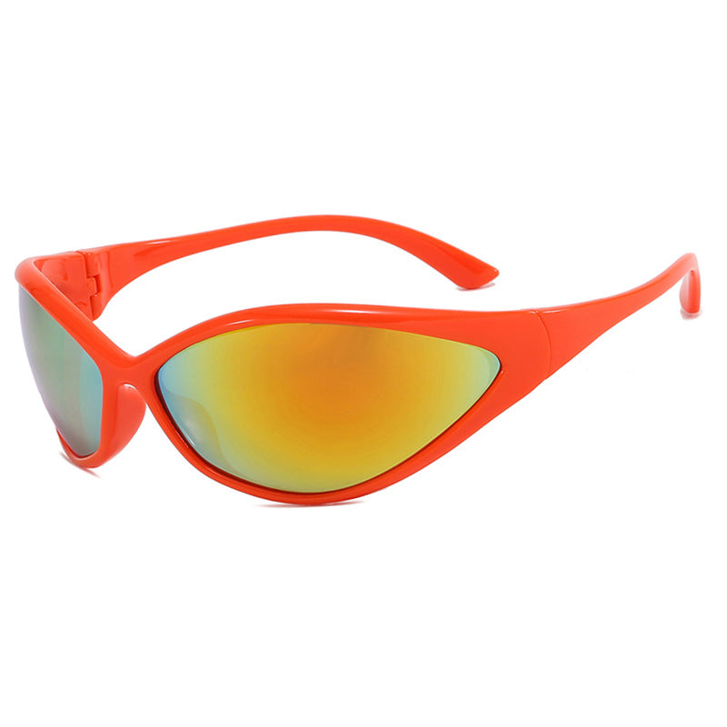 Damen sportliche Sonnenbrille mit aerodynamischer Form und UV-Schutz Brehn