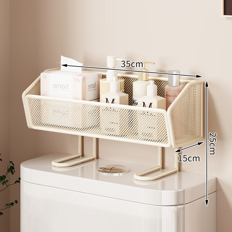 Über-Toilette Zwei-Tier Netz-Theken-Badezimmer-Organizer