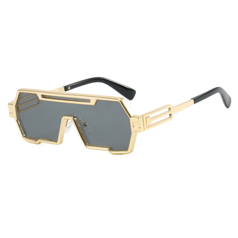 Damen futuristische Sonnenbrille im markanten Sechseckdesign Brehn