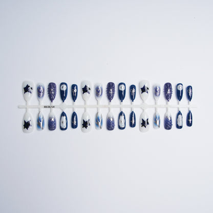 Kunstnagelset mit stilvollen Designs Brehn