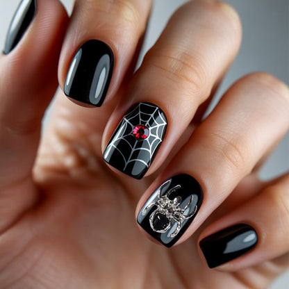 Gothic Halloween-Themen Nagelkunst Verlängerungen Brehn