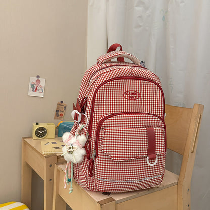 Stylische Schachbrettmuster-Rucksack Brehn 1791205963