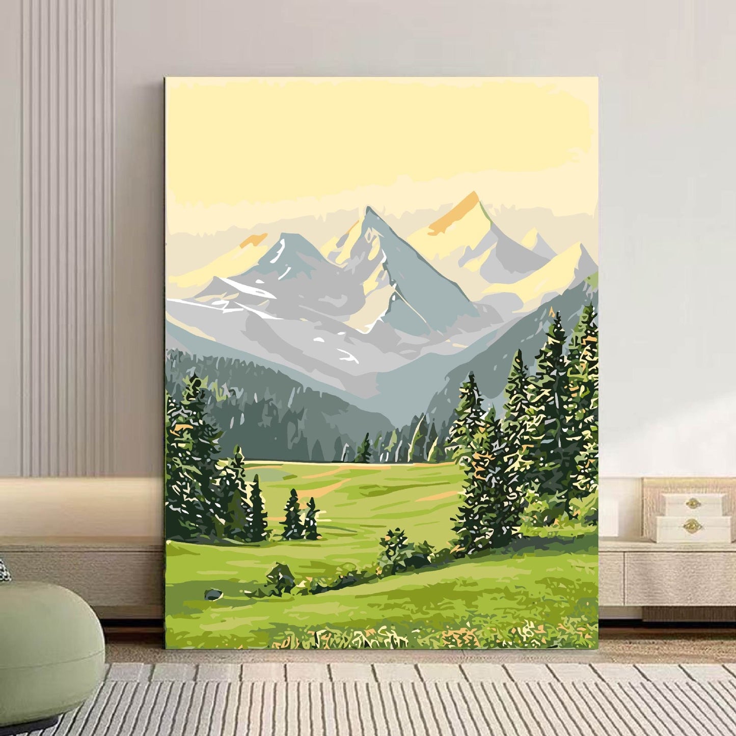 Szenische Berglandschaft Leinwand Kunst Brehn 1785768018