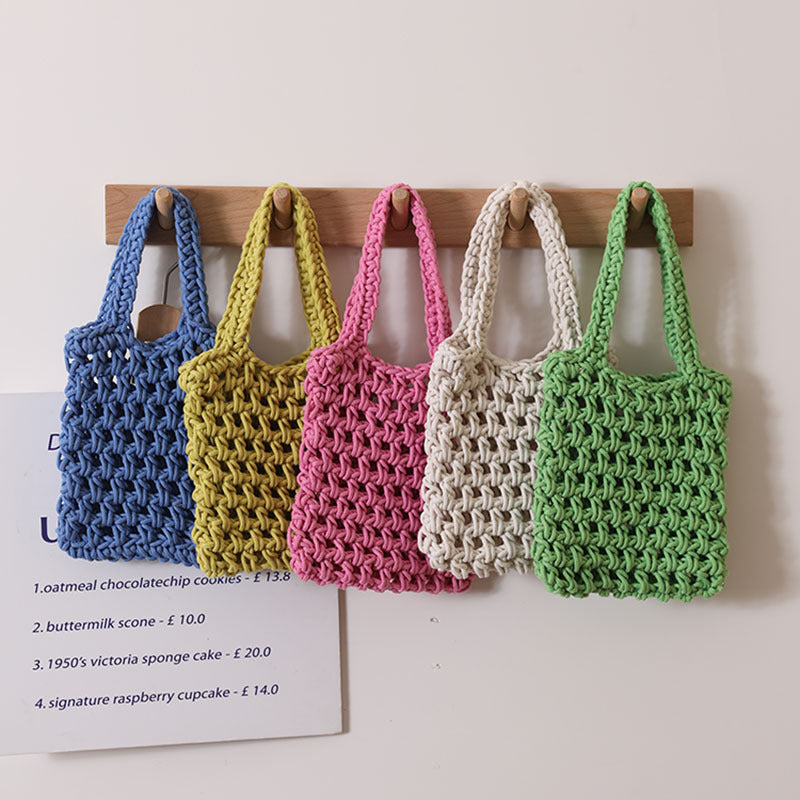 Damen Stilvolle geflochtene Handtasche Brehn