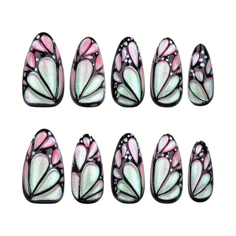 Künstlerische Schmetterling Nagel Kunst Erweiterungen Brehn