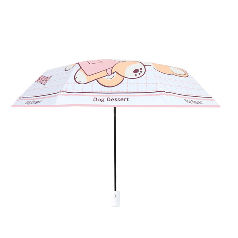 Damen Lustiger Falt-Regenschirm mit süßem Tierdesign Brehn