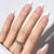 Kunstnagelset mit elegantem französischen Design und Gloss Effekt Brehn