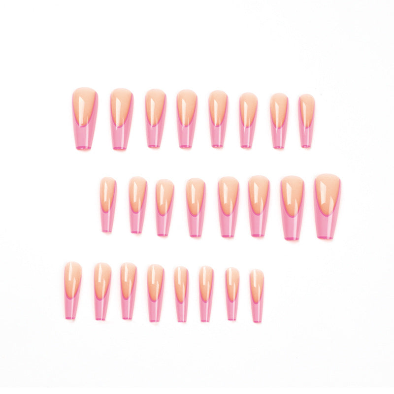 Künstliche Nagelverlängerungen mit modernem Ombre-Design Brehn
