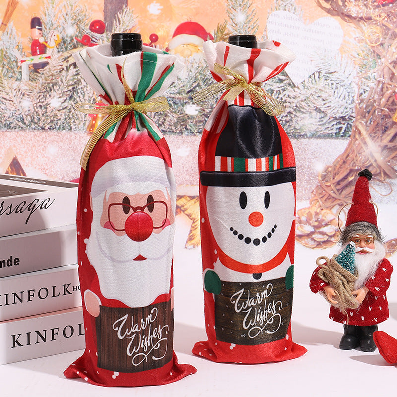 Weihnachtsweinflaschenhülle Brehn
