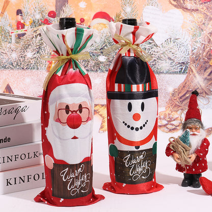 Weihnachtsweinflaschenhülle Brehn
