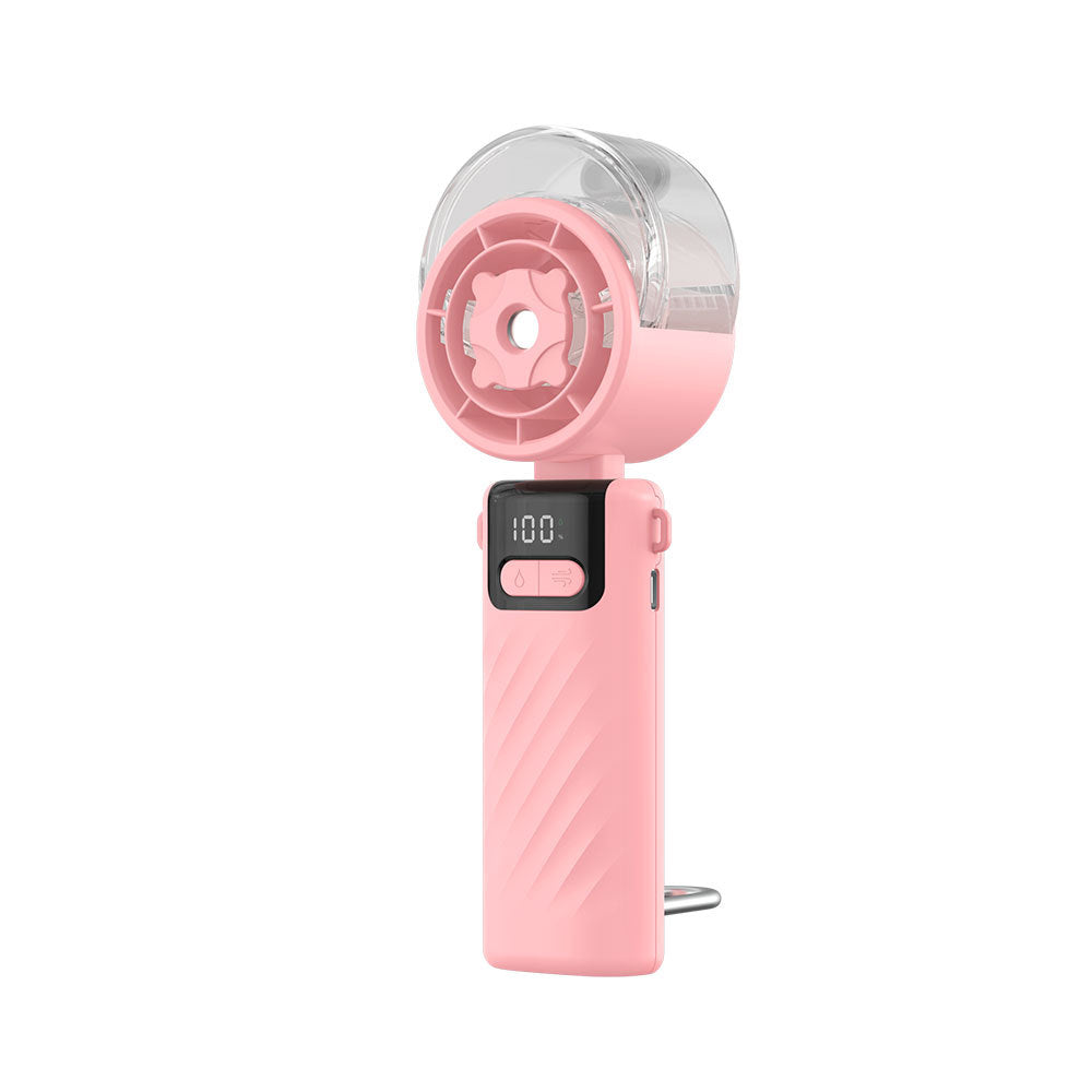 Unisex Rechargeable Adjustable Airflow Handheld Mist Fan Brehn
