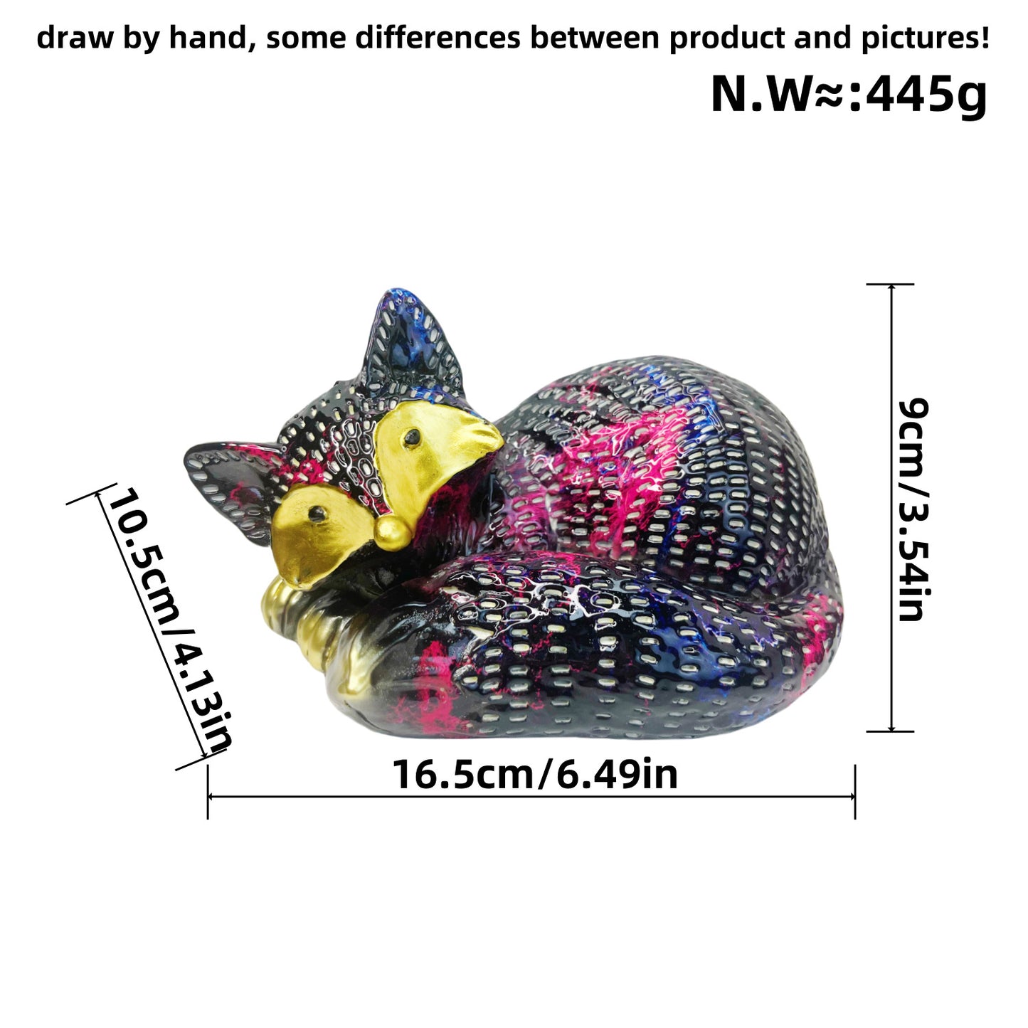 Dekorative Fuchs Skulptur Brehn
