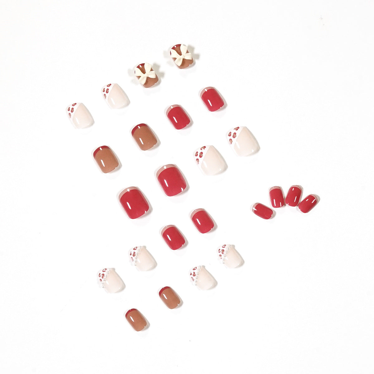 Kunstvolle Nagelkunst mit elegantem Schleifen-Design Brehn