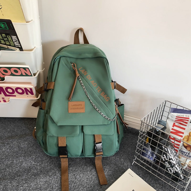 Lässiger Mehrfach-Fach Schulrucksack Brehn