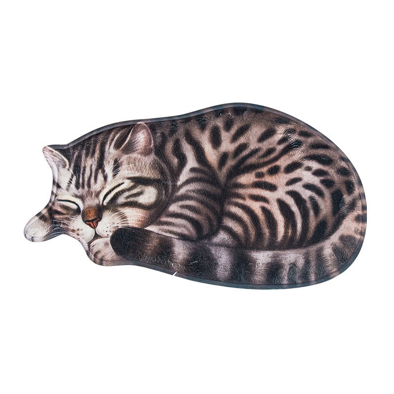 Cartoon-Kat-Themen Plüsch-Badematte Brehn