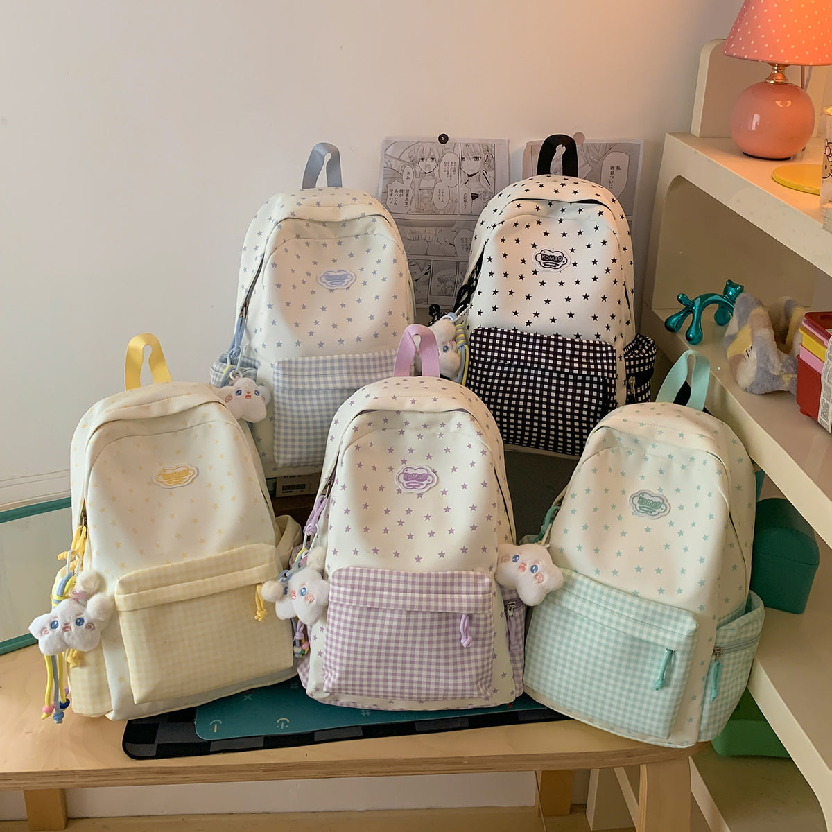 Stylischer Sternen-Print Rucksack Brehn
