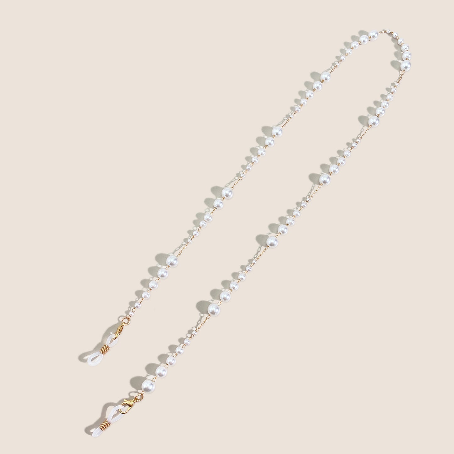 Modische Cat-Eye Sonnenbrille mit Perlenhalter Brehn