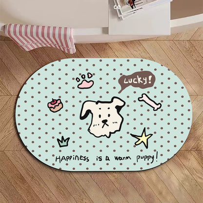 Niedliche hundethemed Plüsch-Badmatte