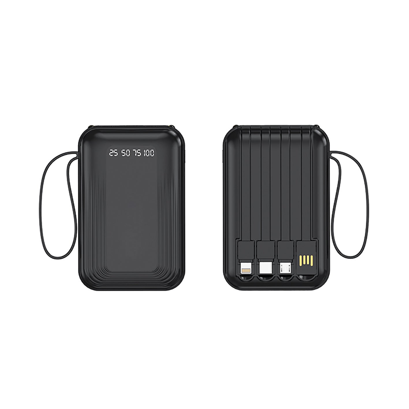 Multifunktionale Powerbank mit Integriertem Kabelsystem Brehn