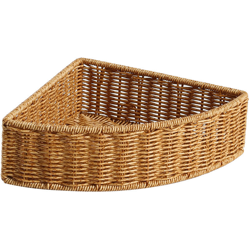 Unisex Dreieckiger Aufbewahrungskorb aus geflochtenem Material Brehn