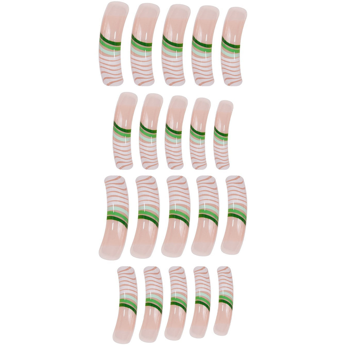 Künstlerisches Langes Acryl-Nagel-Set Brehn