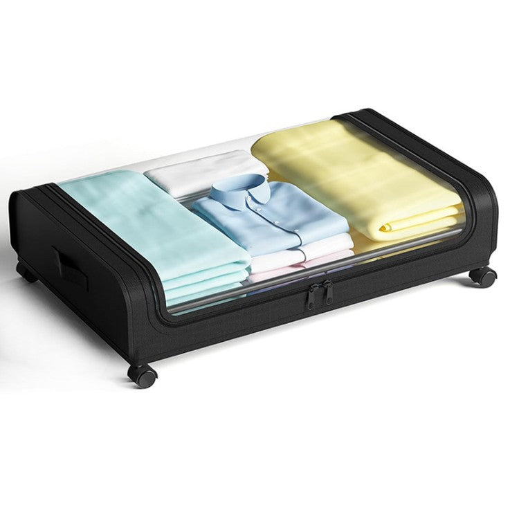 Aufbewahrungsbox mit Rollen und Transparentem Deckel Brehn